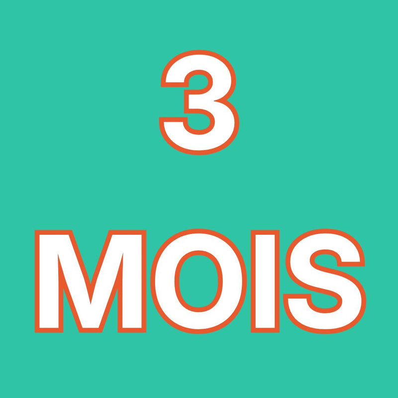 Paiement mensuel-Abonnement 3 mois