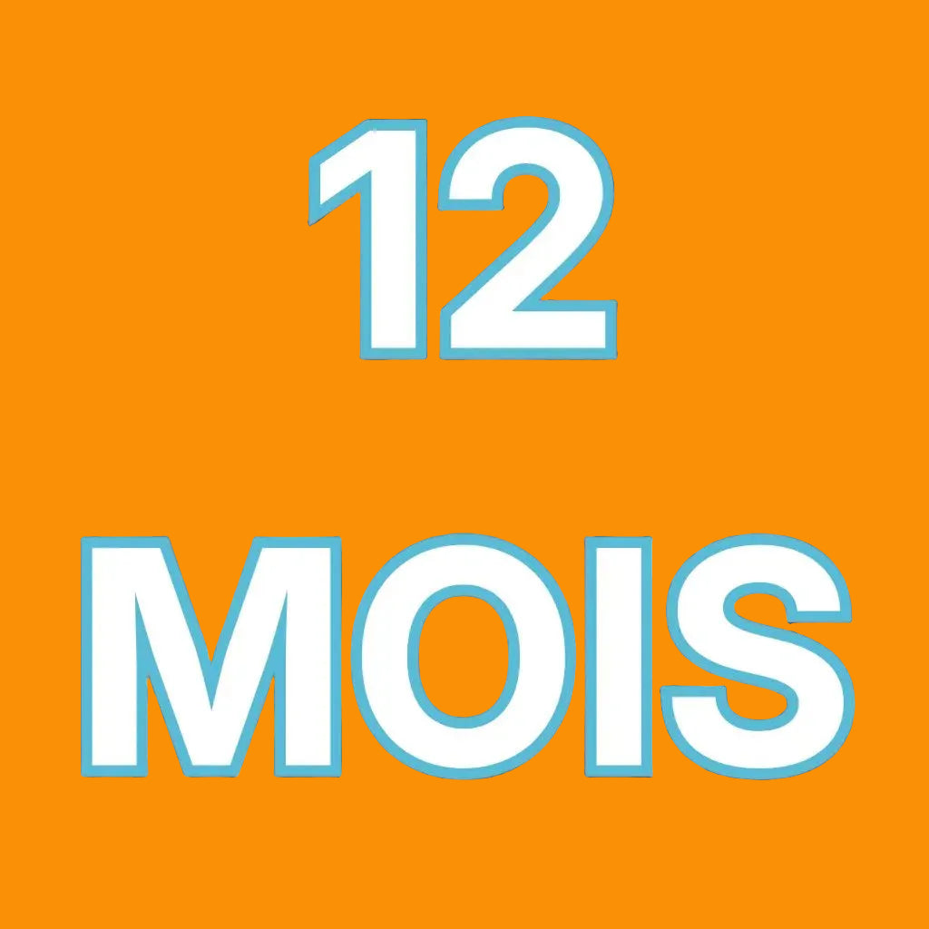 Paiement mensuel-Abonnement 12 mois