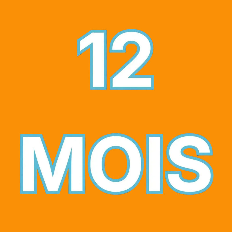 Paiement mensuel-Abonnement 12 mois